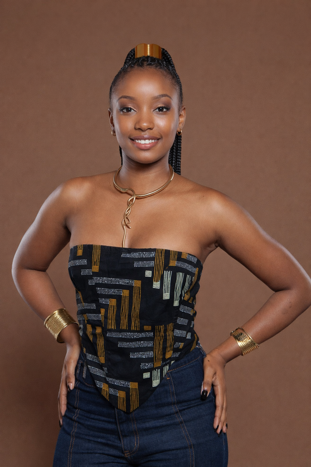 Ankara Corset In Mizani
